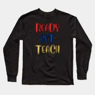 School Teacher Themed Design Long Sleeve T-Shirt